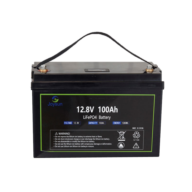 LFP 12,8V 100Ah 1280Wh LiFePO4-batteri Indbygget BMS