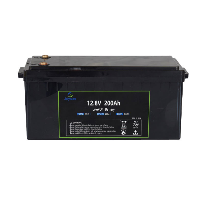 LFP 12,8V 200Ah 2560Wh LiFePO4-batteri Indbygget BMS