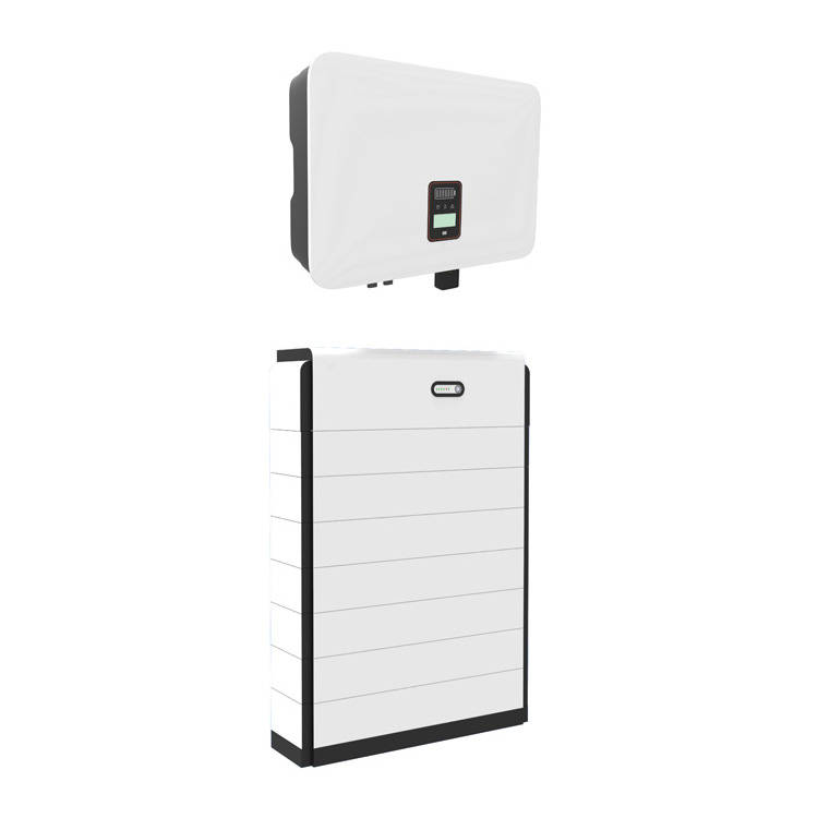 Split-stablet enfaset hybrid (onoff-grid) ESS